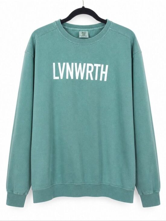 Comfort Colors Sweaters - Comfort Colors Faded Olive Green Crewneck Sweatshirt Leavenworth WA Women's XL